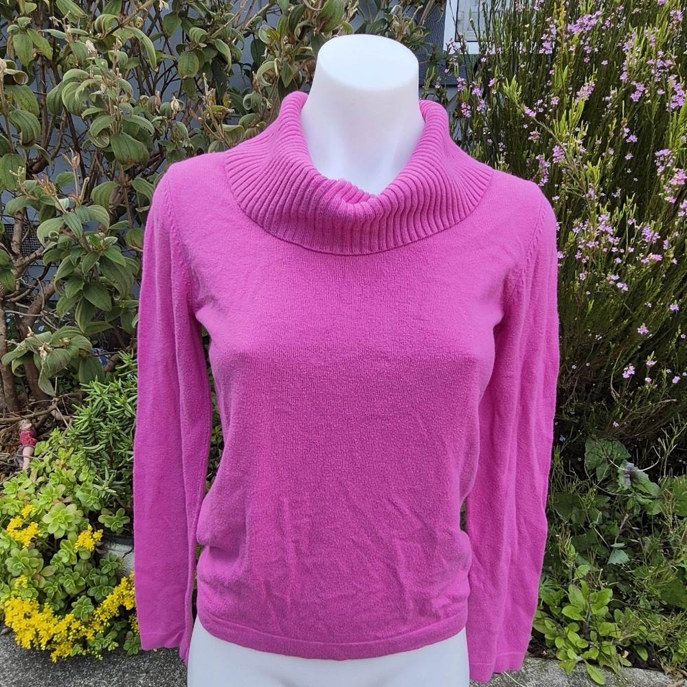 GAP Women's Pink Cowl Neck Sweater Size XS